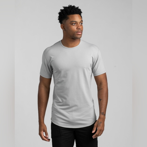 BYLT Signature Drop Cut Short Sleeve Crew T Shirt - Picture 2 of 5